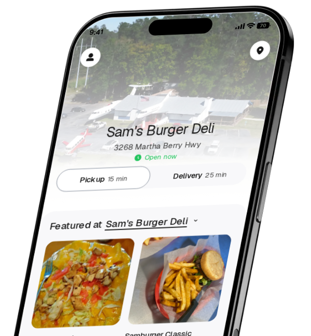 Sam's Burger Deli app preview